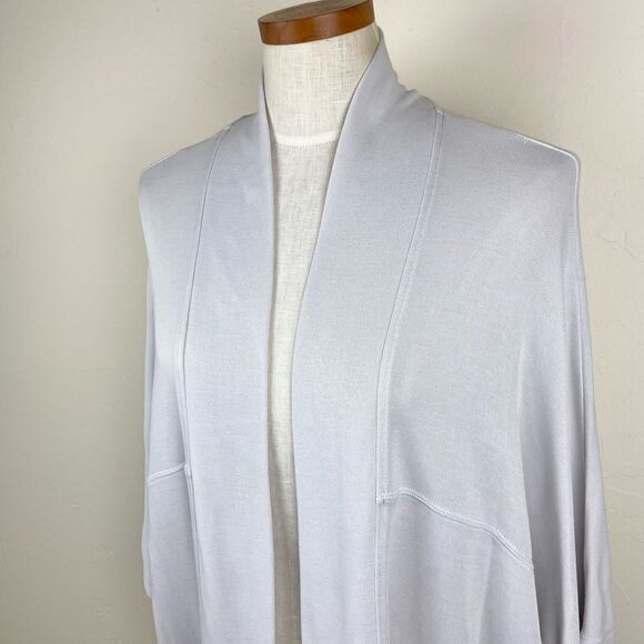 Athleta Serenity Wrap Cardigan - Lilac Gray - Picture 3 of 7